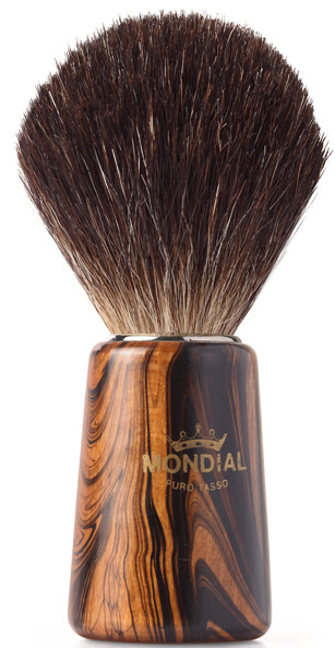 Mondial Помазок для бритья, дерево, ворс барсука, Италия, рукоять - цвет древесина  #1