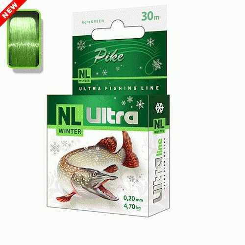 Леска зимняя Aqua NL Ultra Pike (Щука) 30м 0,20мм #1