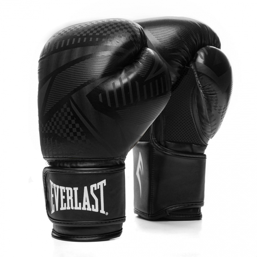 Боксерские перчатки тренировочные Everlast Spark - Черная Геометрия (12 oz)  #1