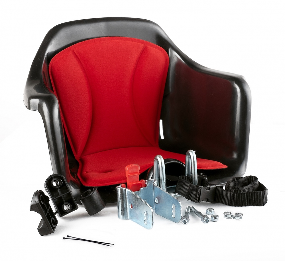 HTP 010 MILU black/red. Кресло детское MILU с креплением на руль черное с красной накладкой, 15кг, Италия #1