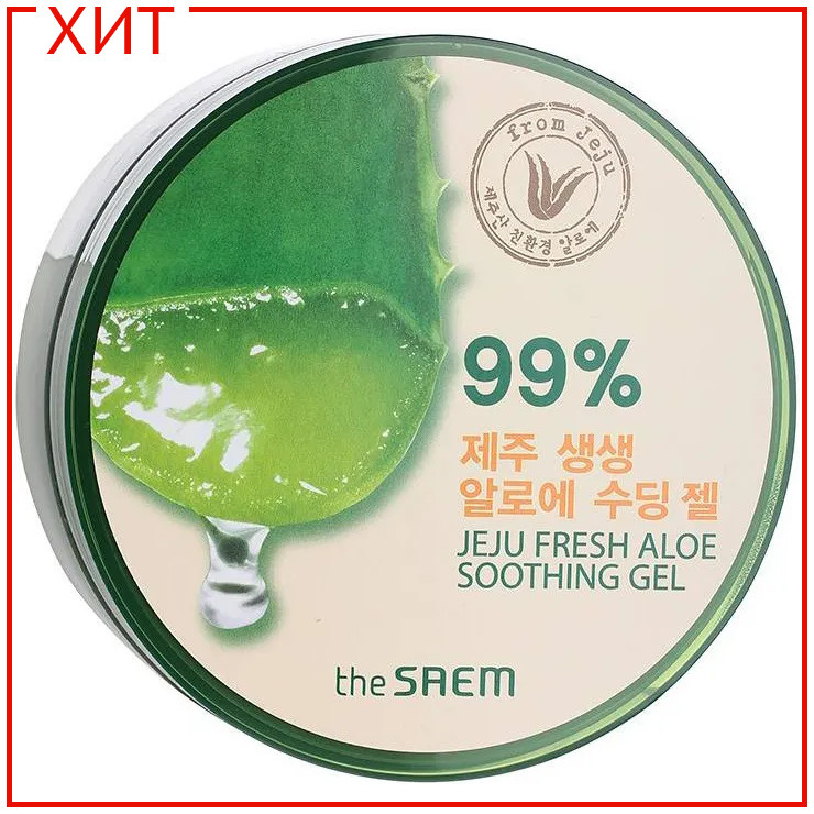 The Saem Гель для ухода за кожей с алоэ универсальный увлажняющий Jeju Fresh Aloe Soothing Gel 99%, 300 #1