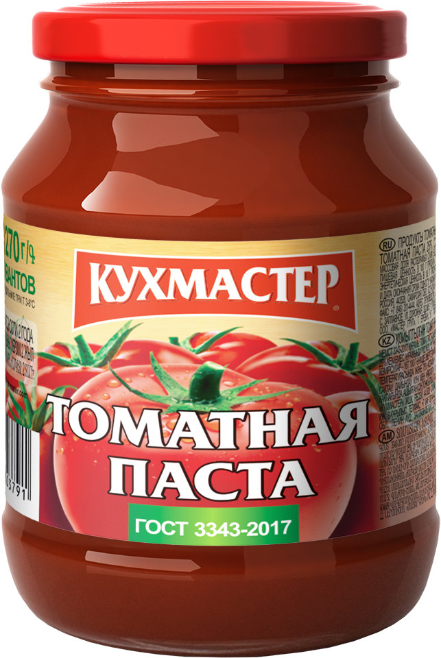 Томатная паста КУХМАСТЕР ГОСТ  270г*12шт. #1