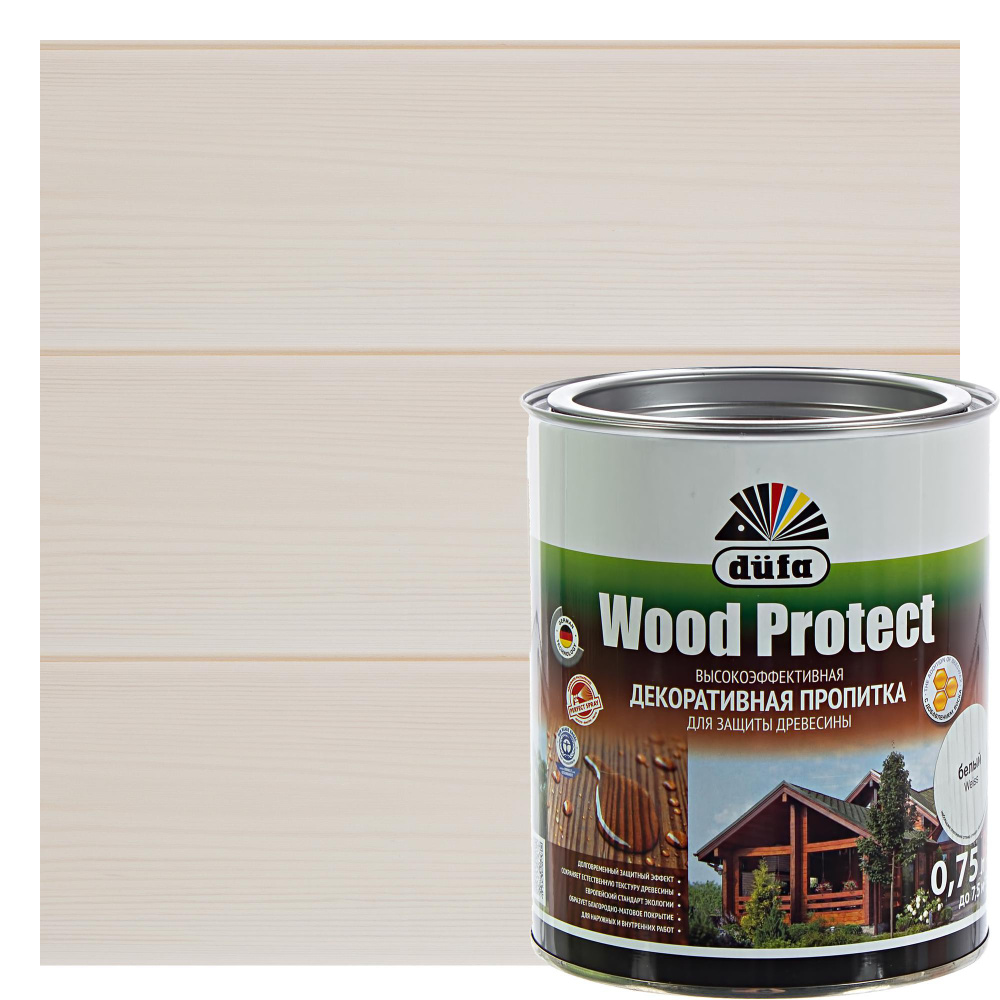 Антисептик Wood Protect цвет белый 0.75 л #1