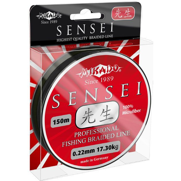 Плетеный шнур Mikado SENSEI 0.28 black (150 м) - 23.20 кг. #1