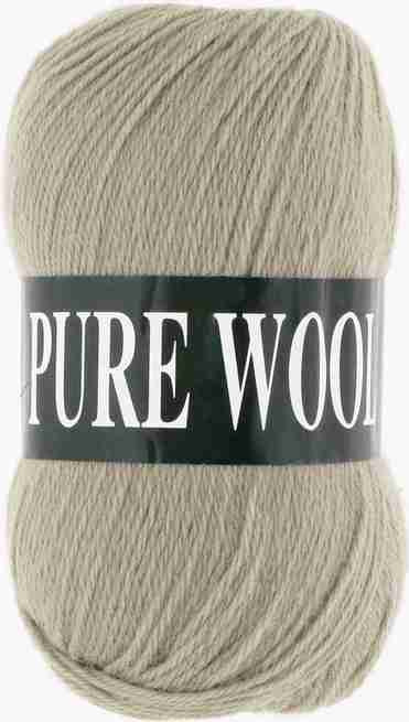 Пряжа Пур Вул Вита (Pure Wool Vita), цвет: 1753 Светло-бежевый, компл. из 5шт. по 100 гр., состав: 100% #1