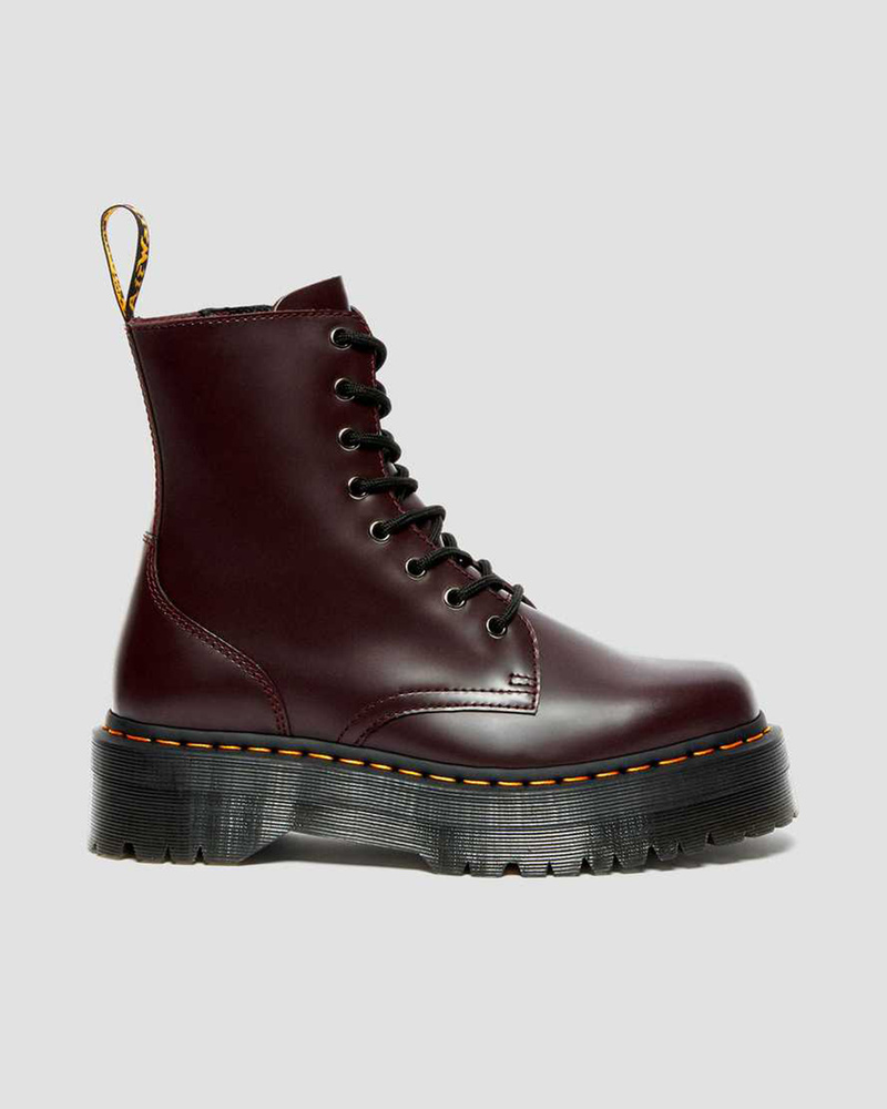 Ботинки Dr. Martens Jadon Burgundy Smooth #1