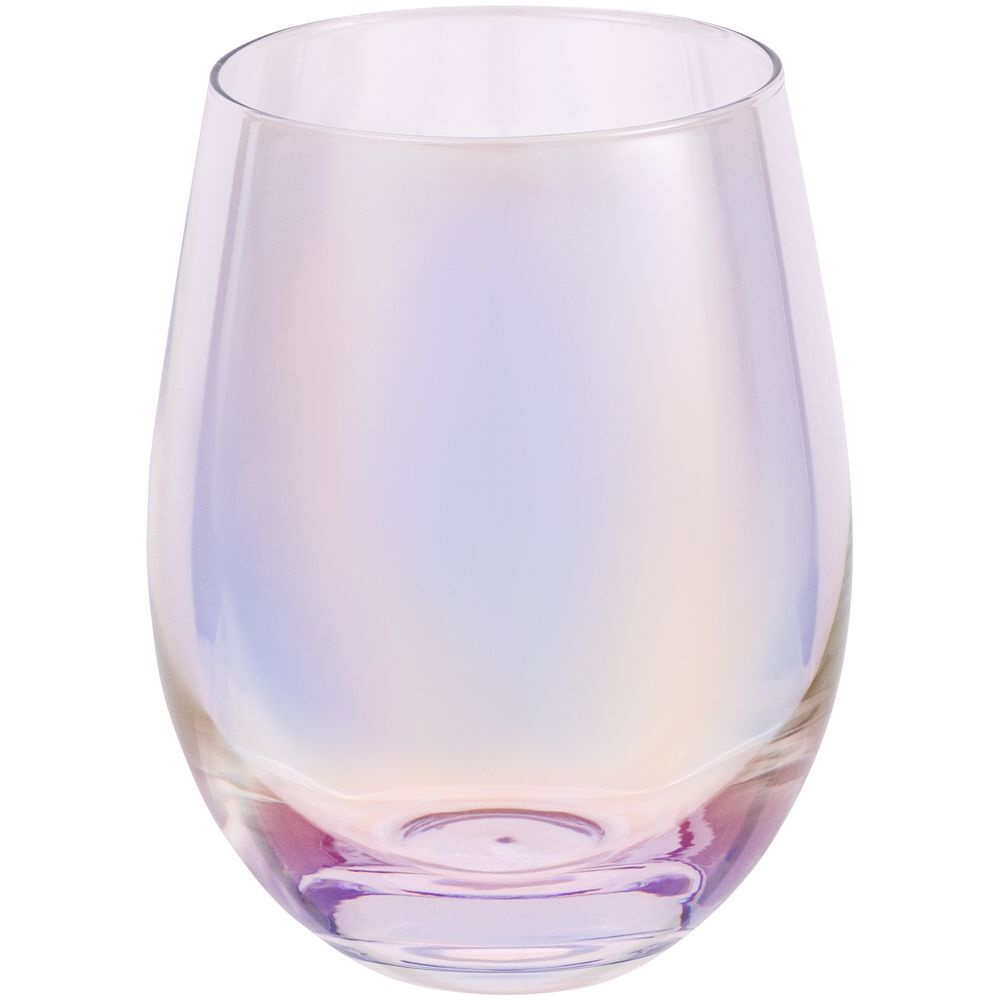 Бокал стакан универсальный для питья для воды вина виски коктейлей перламутровый Perola подарок девушке #1