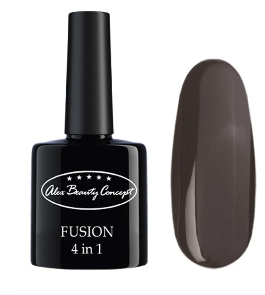 Alex Beauty Concept гель лак для ногтей FUSION 4 IN 1 GEL, 7.5 мл., цвет темно-коричневый/шоколад  #1