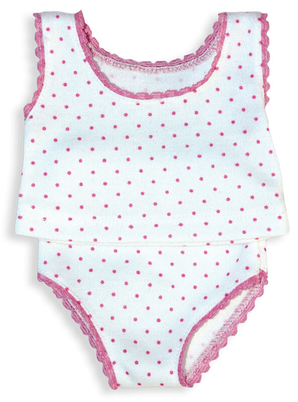 Petitcollin Underwear With Dots (Комплект белья в горошек для кукол Петитколин 36 см, 39 см, 40 см)  #1