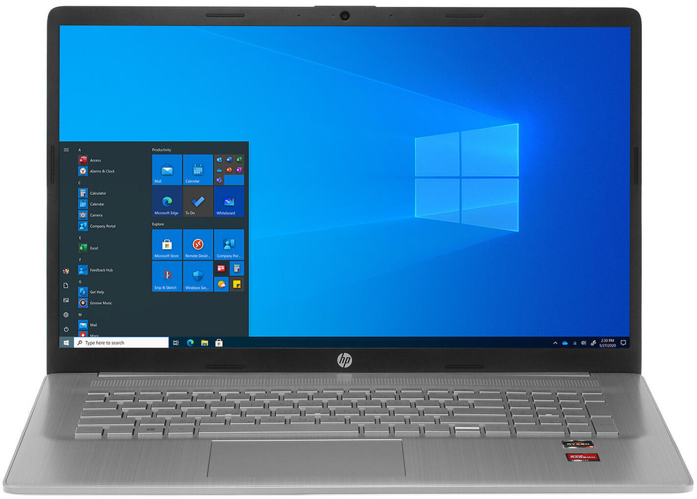 HP Laptop 17-cp0141ur (61R61EA) Ноутбук 17,3", AMD Ryzen 3 5300U, RAM 8 ГБ, SSD 512 ГБ, Windows Home, #1