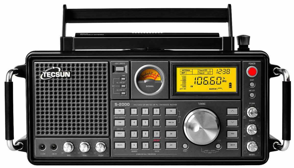 Всеволновый профессиональный радиоприемник Tecsun S-2000 black  #1