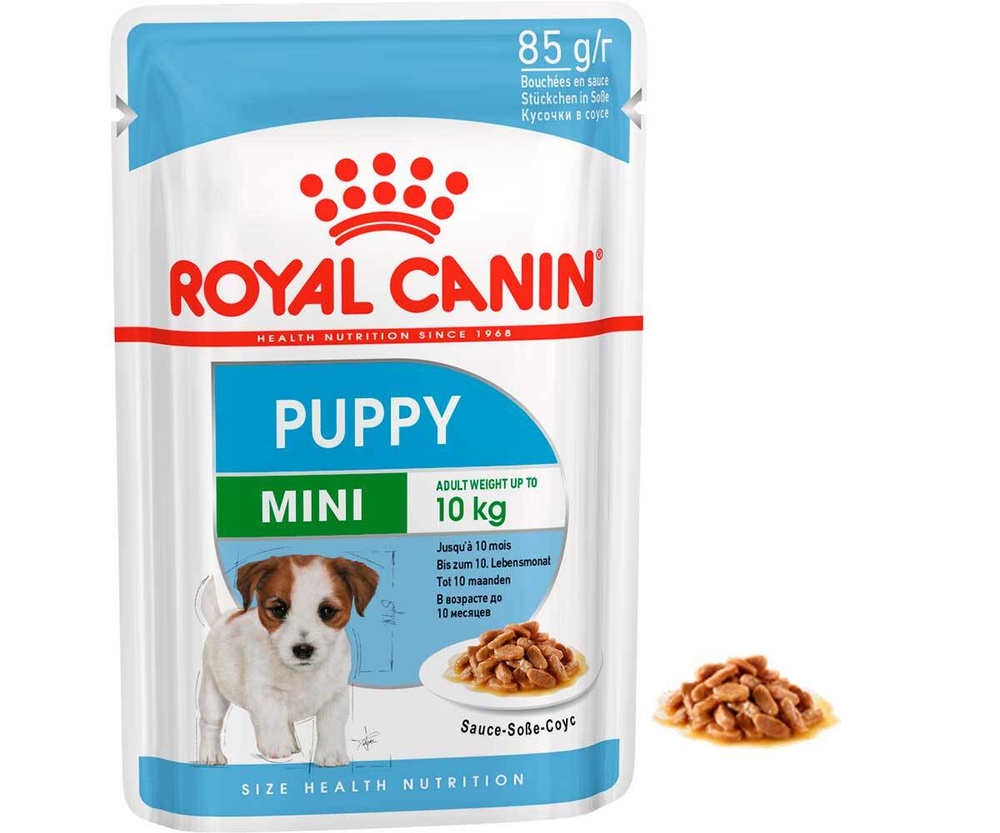 Влажный корм royal canin для щенков мелких пород в соусе mini puppy 85г  #1