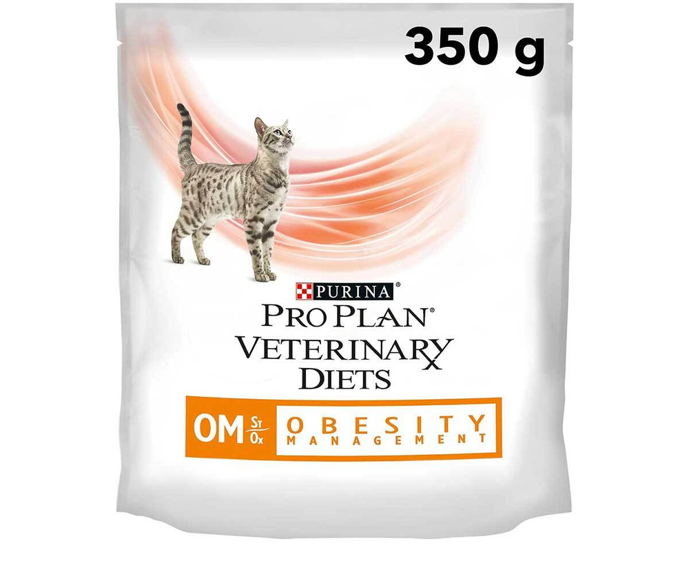 Лечебный сухой корм pro plan для кошек при ожирении veterinary diets om obesity management 350г  #1