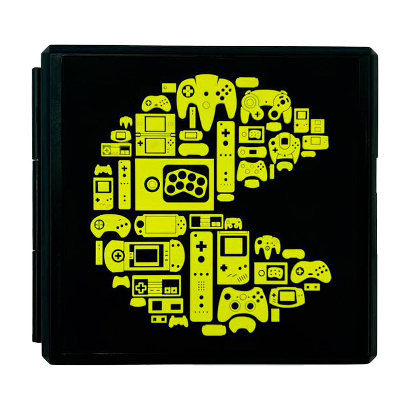 Кейс-футляр для 12 картриджей Nintendo Switch Premium Game Card Case (Pac-Man Black)  #1