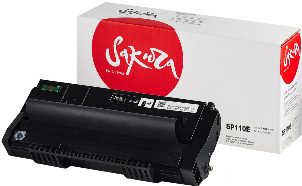 Картридж Sakura SP110E для Ricoh SP 111, SP 111SU, SP 111S, SP 110 черный #1