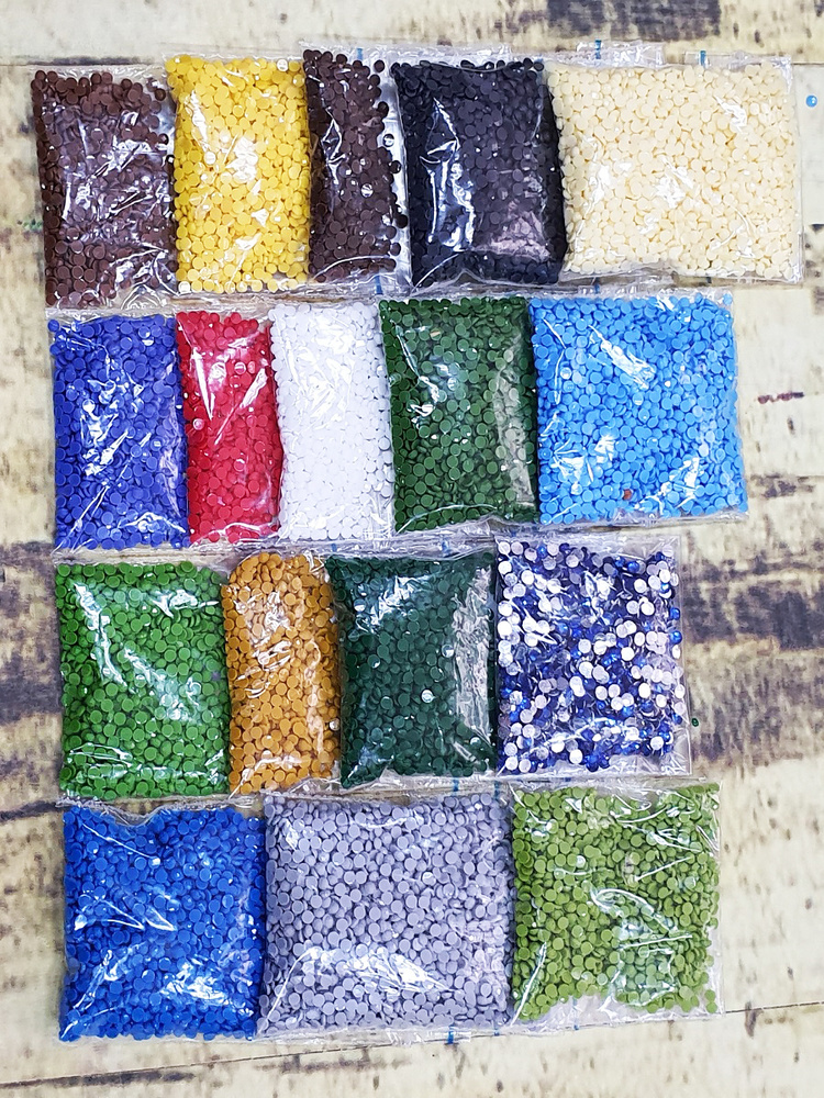 Комплект страз для алмазной мозаики к схеме Диамант Икона ДБ301 Св.Блжн ...