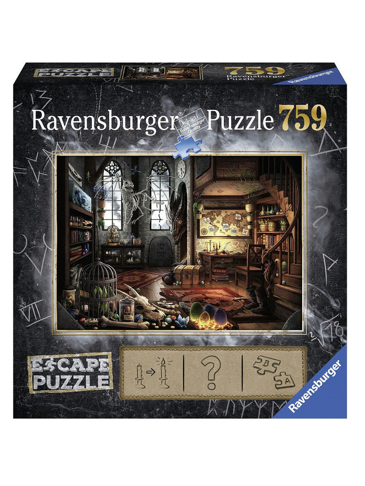 Пазл-квест Ravensburger Лаборатория дракона, 759 эл. #1