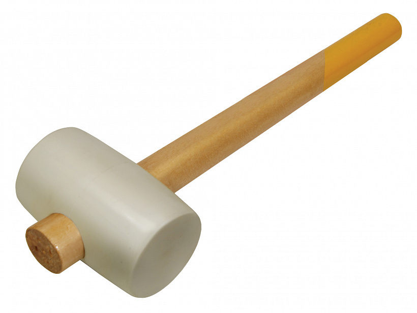 Киянка 600гр, распорная деревян. рукоятка d65 мм, бел резин, СОЮЗ,1012-07-600С  #1