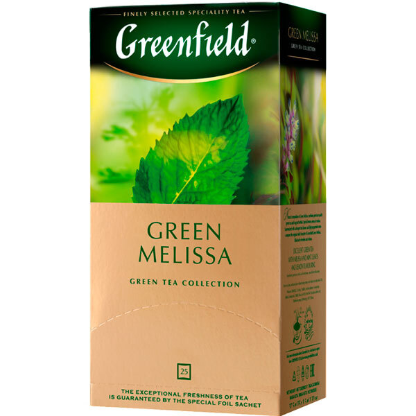 Чай зеленый GREENFIELD Green Melissa, 25пак, 6 шт. #1