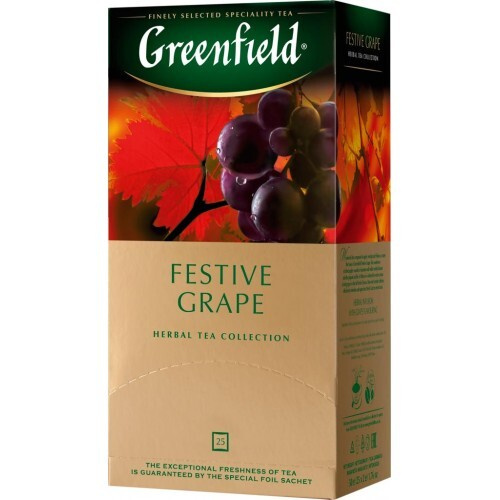 Чай травяной GREENFIELD Festive Grape листовой, 50г, 6 шт. #1