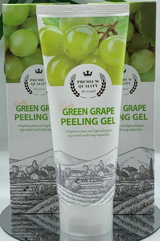 EKEL Пилинг-гель для лица 3W Clinic Lovely Green Grape Peeling Gel #1