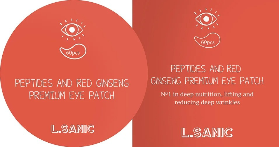 L.Sanic / Гидрогелевые патчи для области вокруг глаз L.Sanic с пептидами и экстрактом красного женьшеня #1