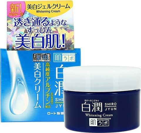 HADA LABO Отбеливающий крем для лица Shirojyun Medicated Whitening Cream с арбутином 50 гр.  #1