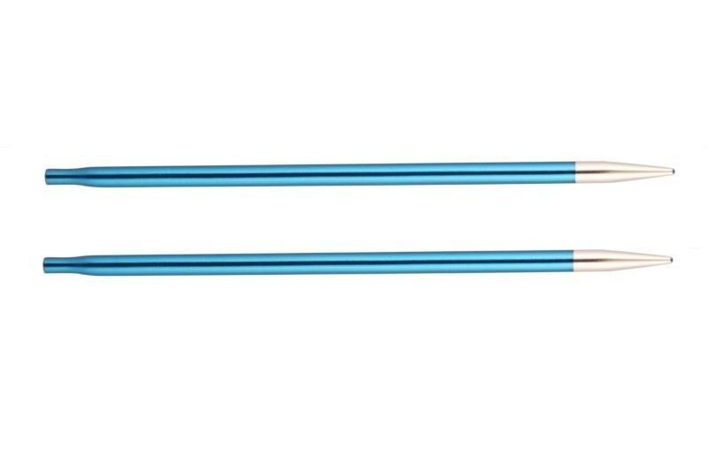 Спицы съемные "Zing" 4 мм для длины тросика 20 см, алюминий, сапфир (темно-синий), 2 шт в упаковке KnitPro, #1