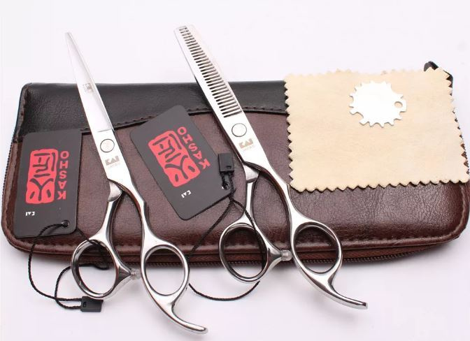 Набор Японских парикмахерских профессиональных ножниц для филировки и стрижки. К11 Размер 6.  #1