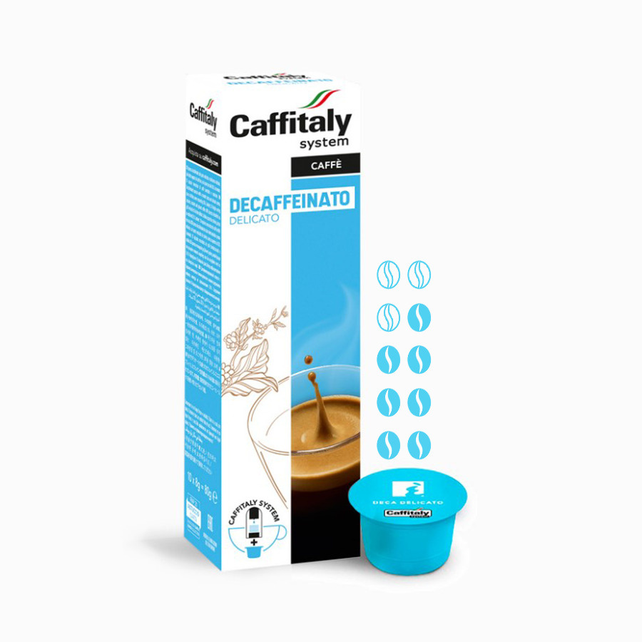 Кофе в капсулах Caffitaly System Ecaffe Decaffeinato Delicato, 10 капсул, для Paulig, Luna S32, Maia #1