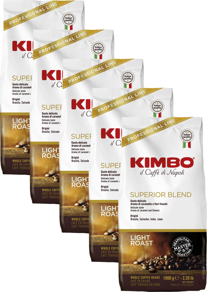 Кофе Kimbo Superior Blend в зернах 1 кг, комплект: 5 упаковок по 1 кг  #1