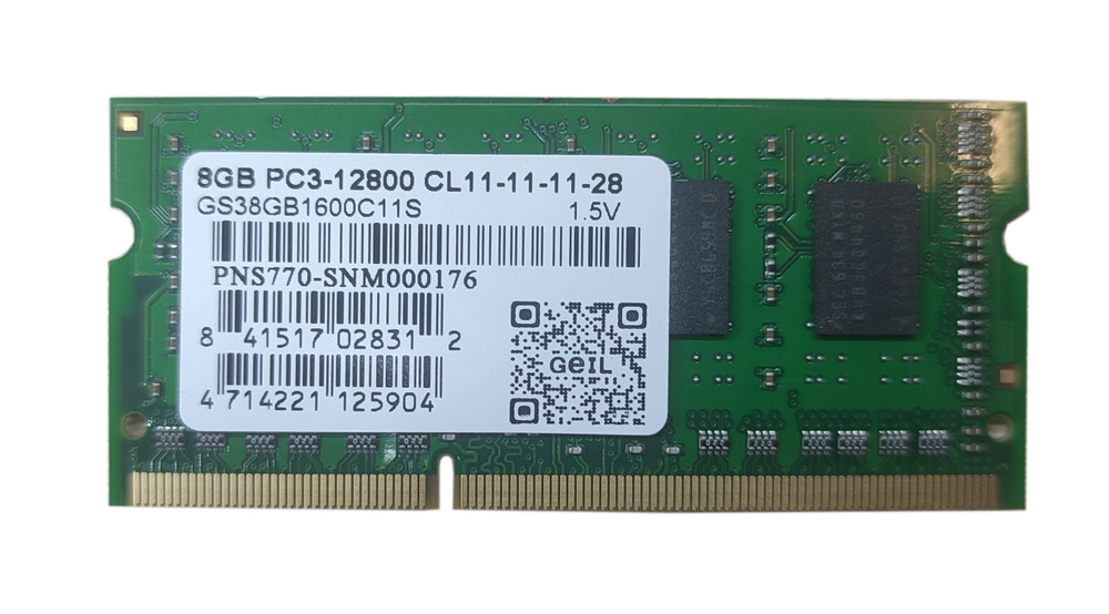 GeIL Оперативная память 8 ГБ DDR3 1600 МГц CL11 (GS38GB1600C11S) 1x8 ГБ (GS38GB1600C11S)  #1