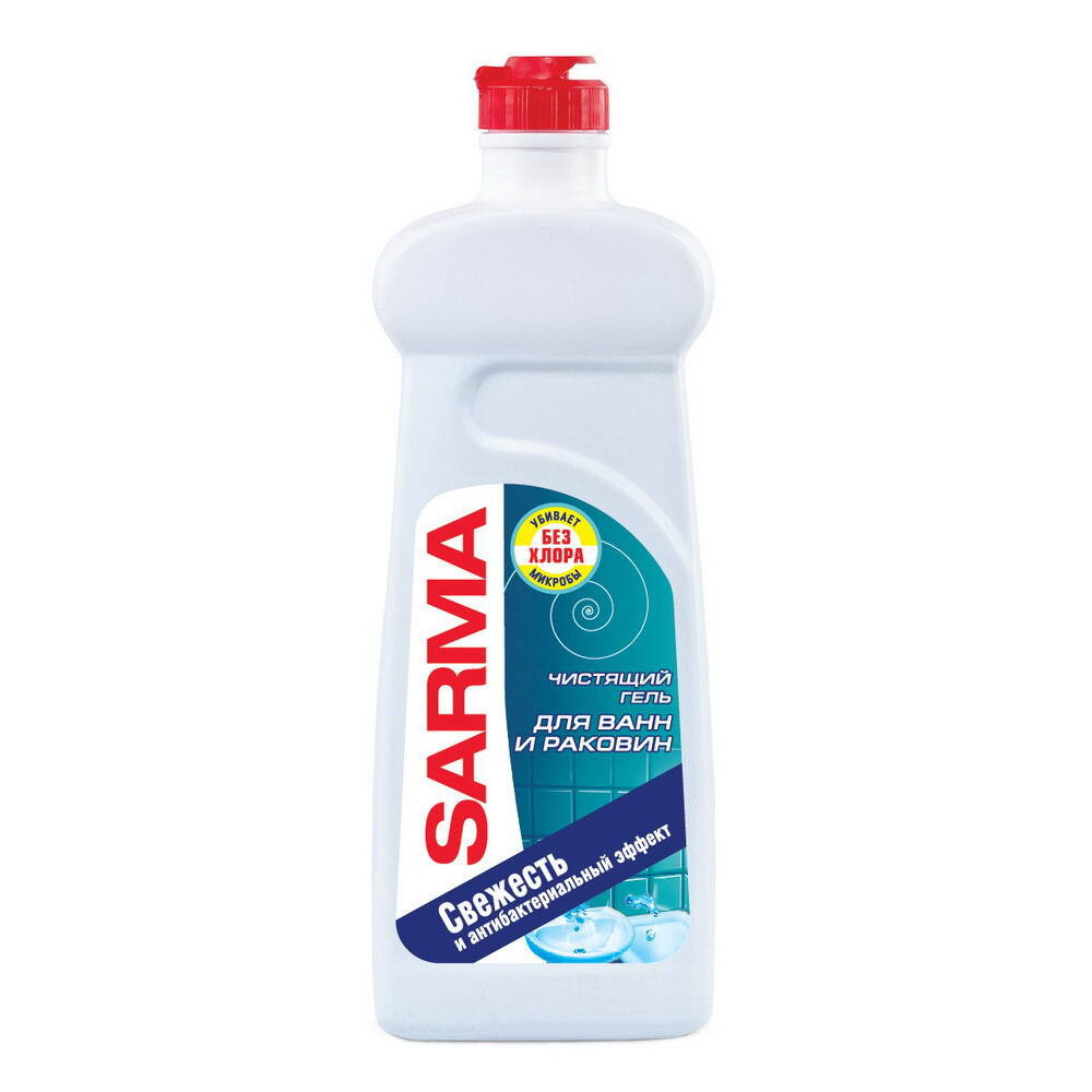 Чистящий гель для ванн и раковин SARMA Свежесть и антибактериальный эффект 500мл  #1