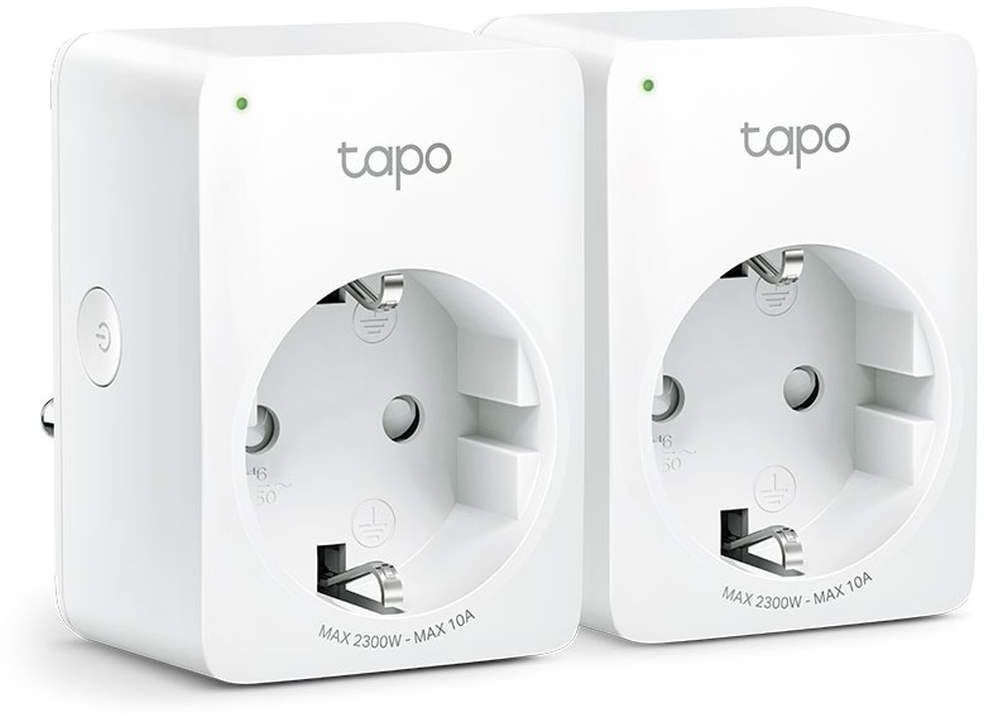 Умная розетка TP-Link Tapo P100(2-pack) EUBT Wi-Fi белый #1