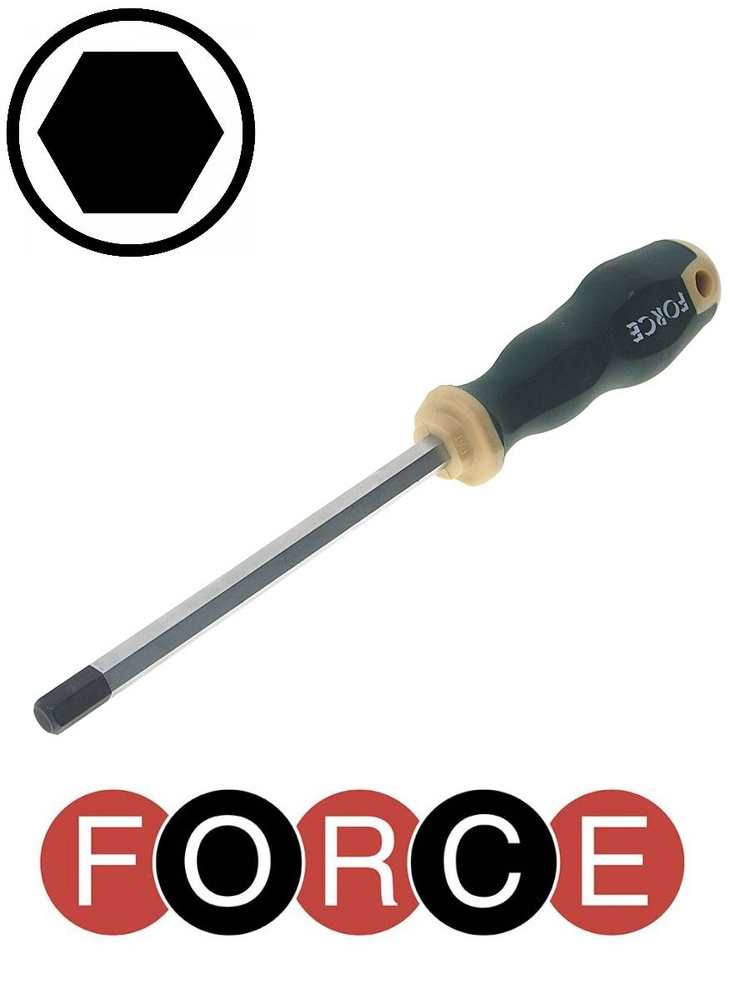 Отвертка шестигранник HEX 8 мм FORCE 71408B #1