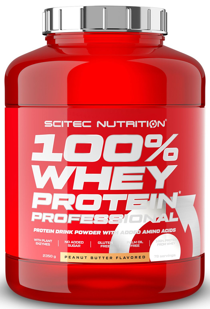 Протеин сывороточный Scitec Nutrition 100% Whey Protein Professional 2350 г арахисовая паста  #1