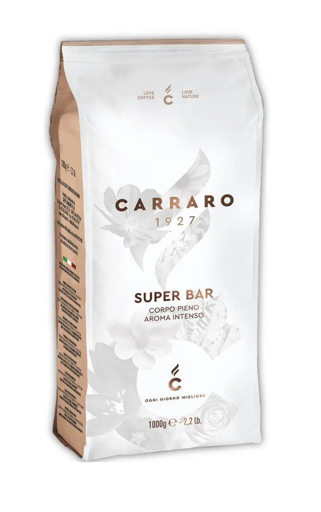 Кофе зерновой Carraro Super Bar 1000г. #1