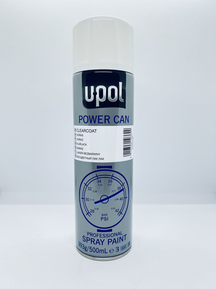 Лак с высоким глянцем U-POL Power Can Clearcoat PCLC/AL аэрозоль 500 мл. #1