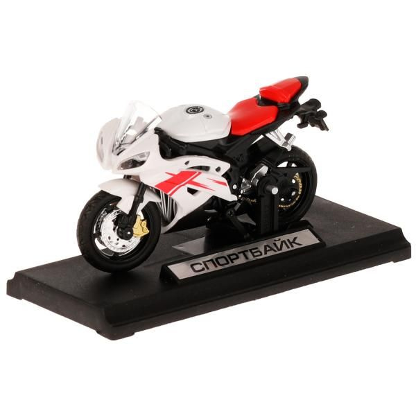 Модель Спортбайк 11см Технопарк металл. руль поворачивается, подвеска ...