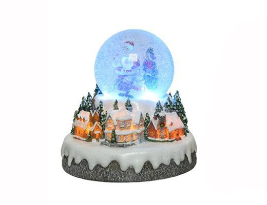 Kaemingk Шар со снегом, диаметр 20 см #1