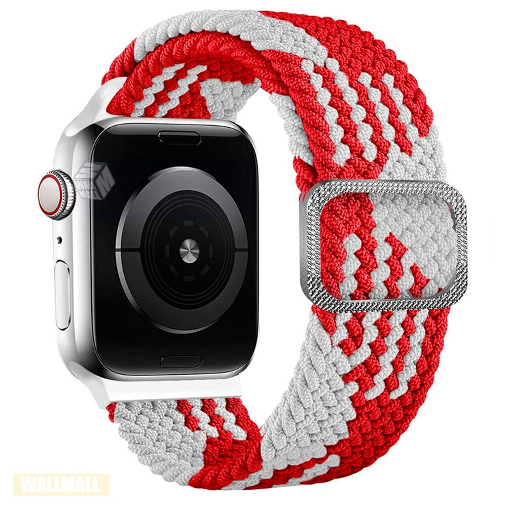 Эластичный нейлоновый ремешок для умных смарт часов Apple Watch 38-41 mm, series 1-7 (для эпл вотч), #1