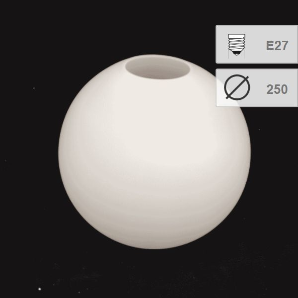 Плафон стекло шар матовый белый 250мм (83мм посадка) Arte lamp VOLARE A1561SP-1  #1