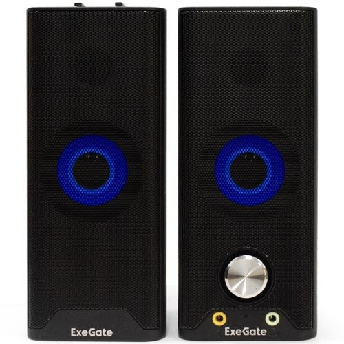 Колонки ExeGate Accord 280, питание от usb, 6 Вт, чёрные, подсветка RGB.  #1