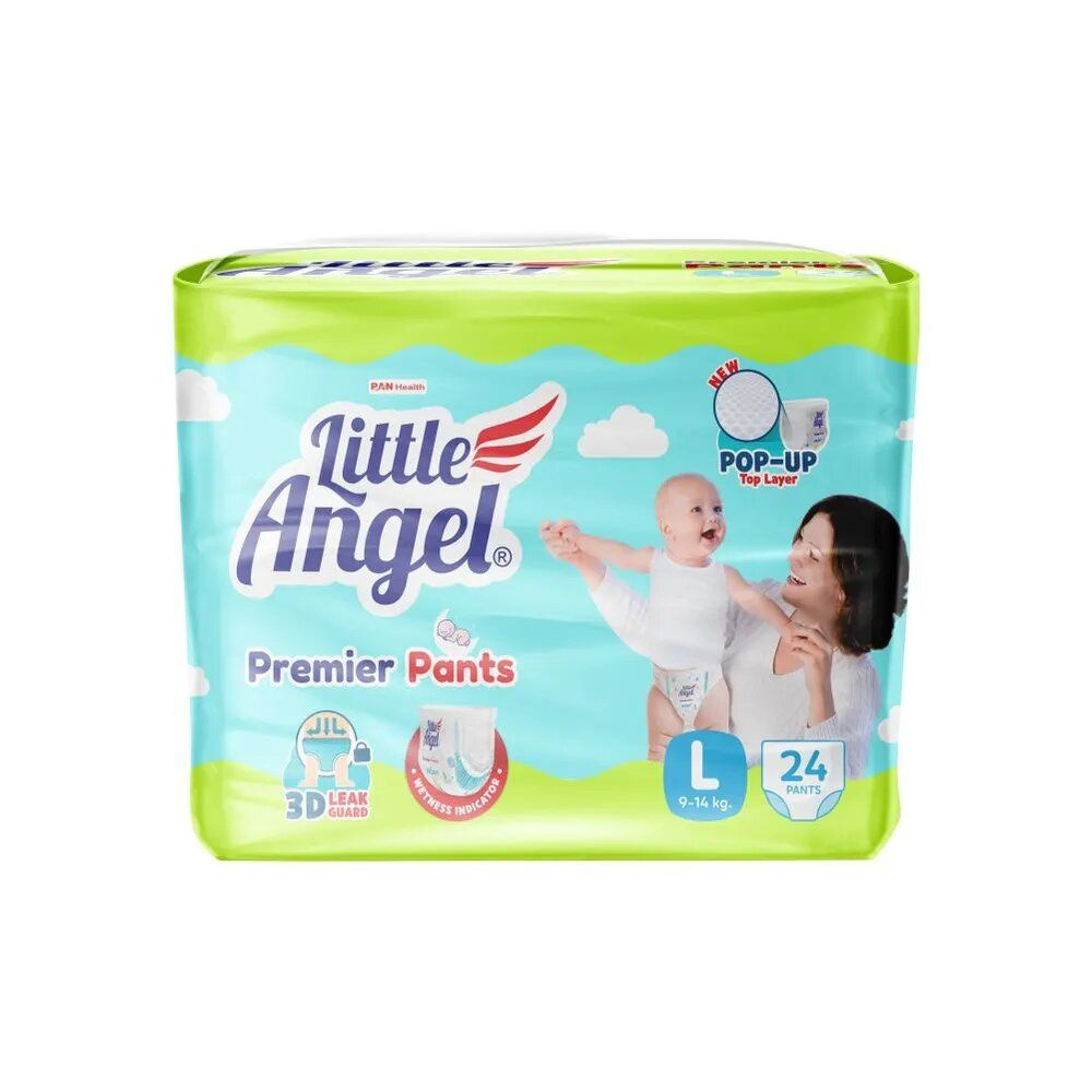 Детские подгузники трусики Little Angel Premier 4 L от 9 до 14 кг. 24 шт.  #1