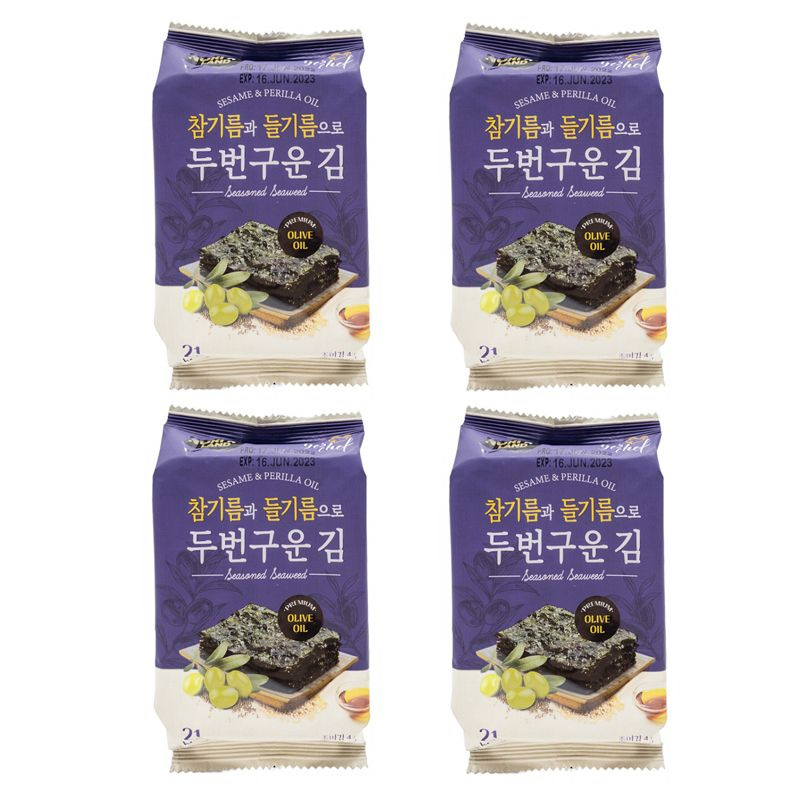 Морская капуста сушеная с оливковым маслом Nori Land (4 шт. по 4 г), Южная Корея  #1