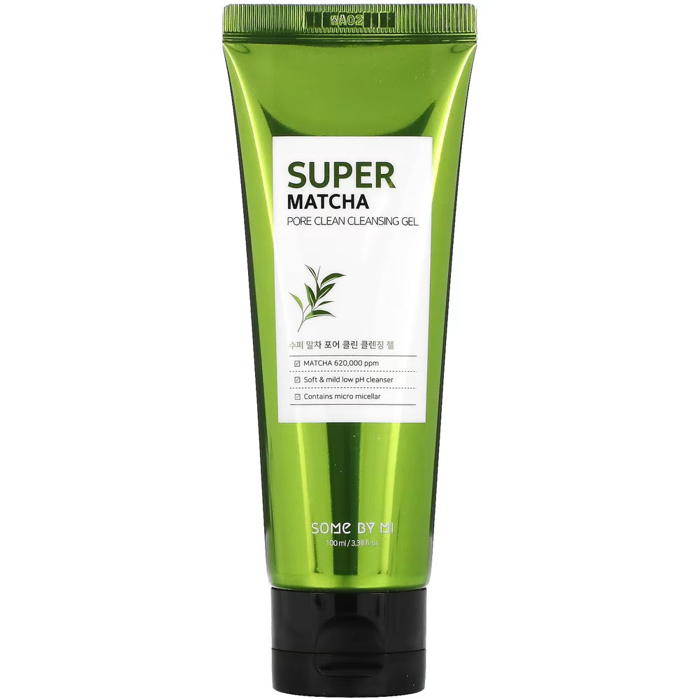 Гель для умывания очищающий SOME BY MI с экстрактом чая матча 100мл (super matcha pore clean cleansing #1