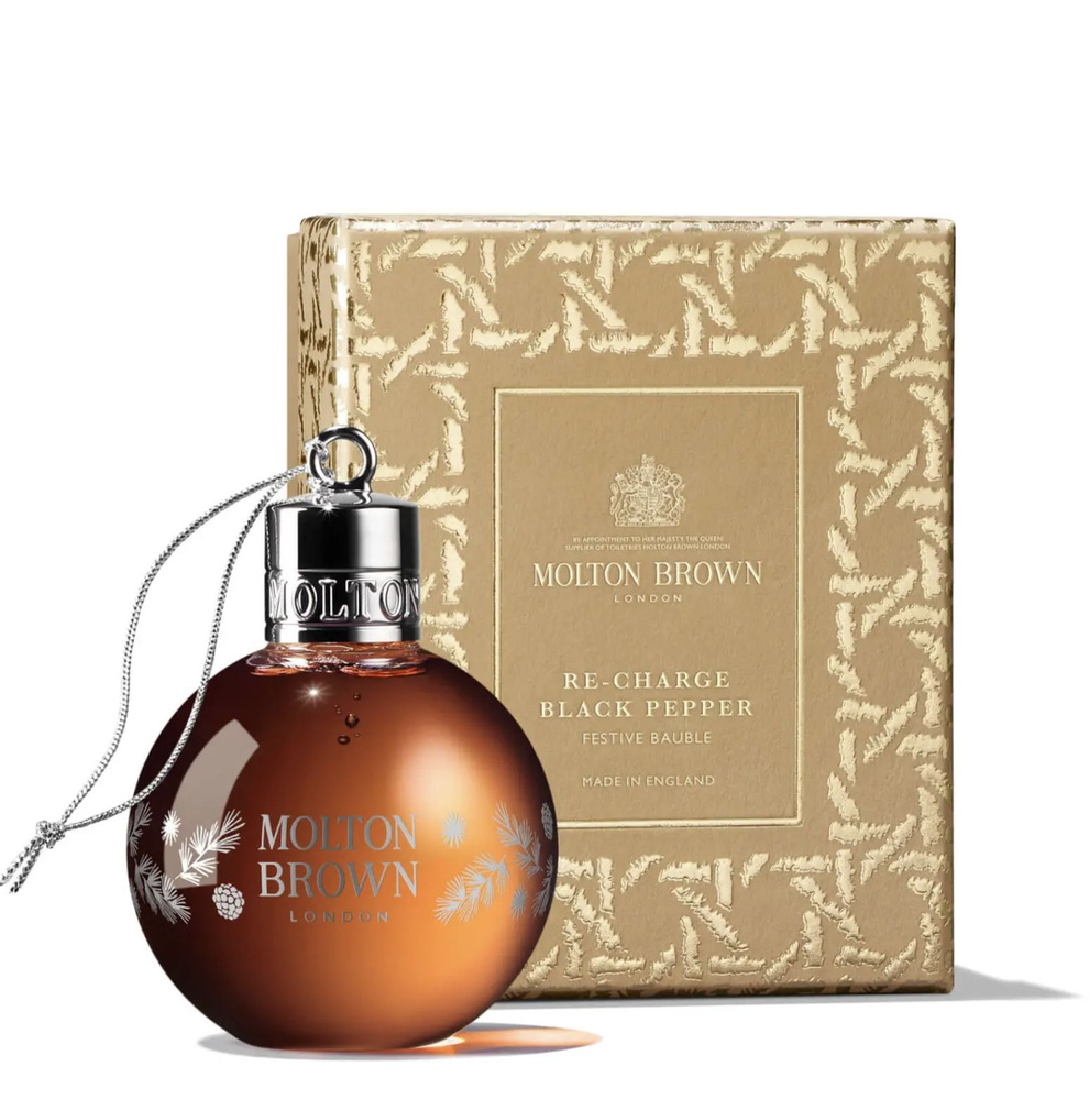 Molton Brown Гель для душа Re-charge Black Pepper Festive Bauble 75 мл #1