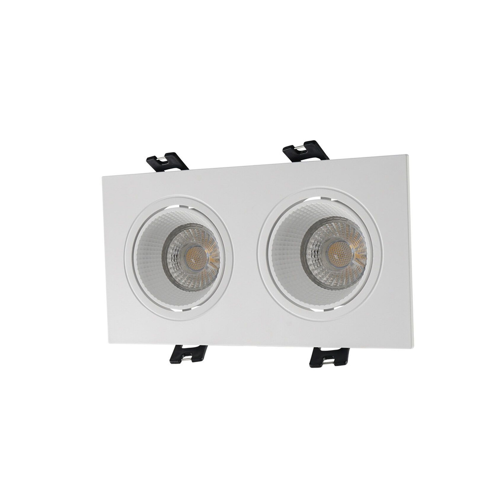 DK3072-WH Встраиваемый светильник, IP 20, 10 Вт, GU5.3, LED, белый/белый, пластик Denkirs  #1