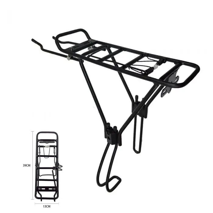 Багажник HS-042 на 26-28", совместим с дисковым тормозом, чёрный  #1