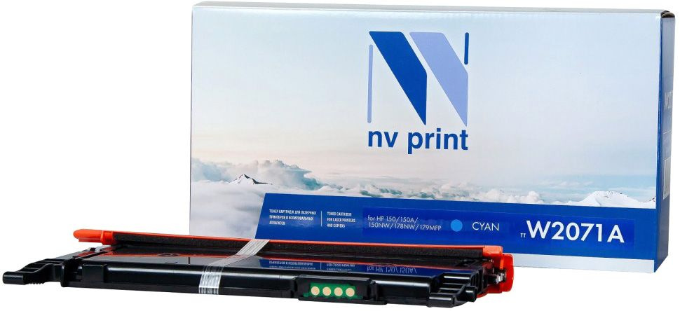 Картридж NV Print W2071A (700 стр.) голубой #1